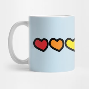 Small Chunky Pride Hearts Mug